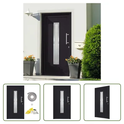 Immagine prodotto di The Living Store porta d'ingresso antracite 98x200 cm