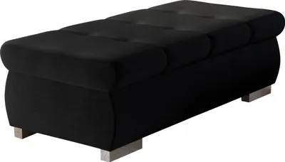Produktbild von MIRJAN24 Polsterhocker Orkan Groß, Moderne Sitzhocker vom Hersteller, Holzkonstruktion, 120x60x39 cm (Farbe: Kronos 07)