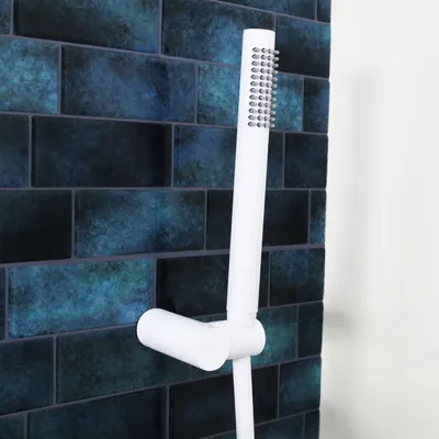 Image de Luisa combiné support de douche blanc 3 pièces Essebagno