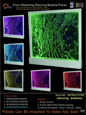 Produktbild von Moderne Trennwand Wasserwände Wasser Wand Säule Led Trennwände 200x200 Wände