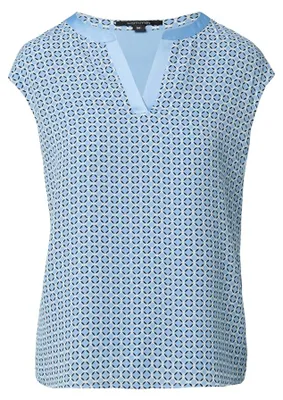 Produktbild von comma Damen T-Shirt, Blau, Größe 34