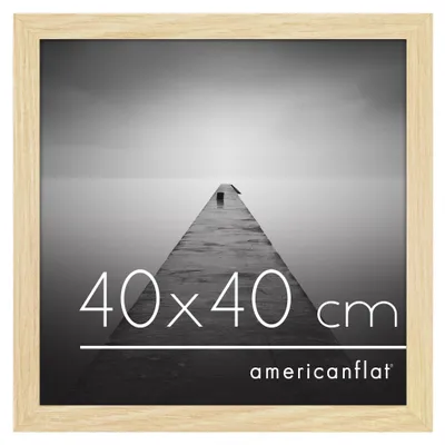 Produktbild von Americanflat Bilderrahmen 40x40 cm aus MDF-Holz mit bruchsicherem Plexi-Scheibe