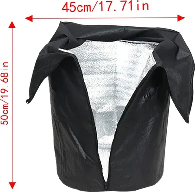 Produktbild von 1 Stück Thermo Topfschutz Pflanzen, Isolierfolie Frostschutzhaube Frostschutz Für Kübelpflanzen Winter, Frostschutz Für Topfpflanzen, Sträucher, Bäume, Warm Halten