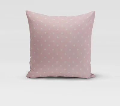 Produktbild von SCHÖNER LEBEN. Kissenhülle Full Stop Punkte candy rosa weiß Größe 80x80cm (HxB) 80x80cm (HxB) Größe