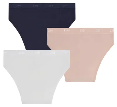 Image de DIM Fille – Culottes "Les Pockets" en coton Ecodim, lot de 3 | Ultra douces et confortables |