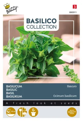 Immagine prodotto di Semi di Basilico Bascuro Buzzy - Circa 1,5 gr | Buzzy_080911