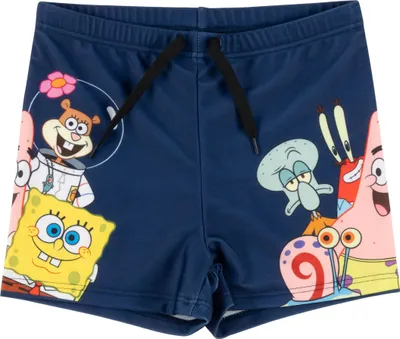 Produktbild von Spongebob Schwammkopf Badehose für Jungen - Kinder Schwimmhose Badekleidung Hose Blau 134-140