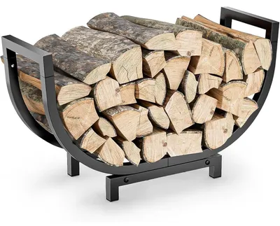 Productafbeelding van Houtrek voor houtblokken, metalen, U-vormig, 60x20x33 cm, geschikt voor binnen- en buitengebruik