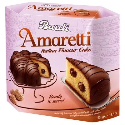 Zdjęcie produktu dla Bauli Italian Flavour Cake Ciastko Amaretti z czekoladą 450g