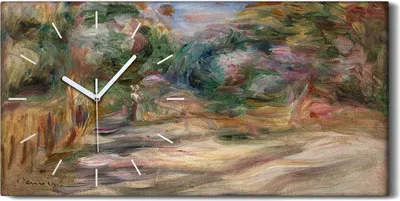 Produktbild von Dekor Leinwand Uhr Wandbilder 60x30 Malerei Abstrakte Wald Bäume Kunst - weiße Hände