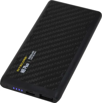Produktbild von Nitecore Powerbank NB Plus 10.000mAh USB-C und USB-A 5V 3A max.15W Schwarz