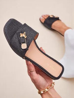 Produktbild von Royalfashion Damen-Strohsandalen Zehentrenner Aurelia, Größe 39