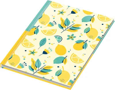 Image de RNK Verlag46791 RNK Verlag Notizbuch "Fresh Lemons", DIN A4, kariert