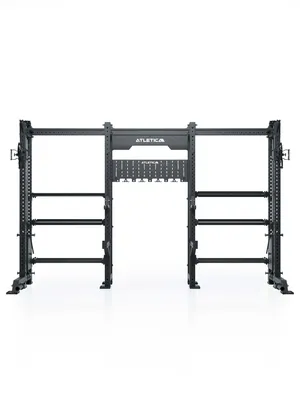 Produktbild von ATLETICA R8 Vulture | Power Rack | Cable Cross Power Rack | Storage System | Dualer Kabelzug mit 340cm Griffweite | 2x90kg Steckgewicht