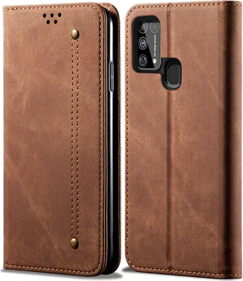 Immagine prodotto di Custodia Galaxy M31, custodia in pelle con chiusura magnetica e funzione stand per Samsung Galaxy M31 Samsung Galaxy M31 Marrone