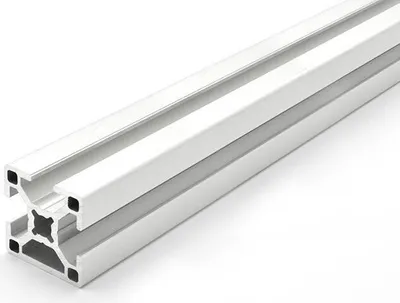 Produktbild von Länge 2000mm - Design-Aluminiumprofil 30x30L 1 Nut verdeckt B-Typ Nut 8 (leicht), silber eloxiert. Aluminium Profil 30x30 Alu Profil 30 x 30 Systemprofil