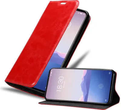Immagine prodotto di Cadorabo custodia per MEIZU 16Xs custodia protettiva in rosso custodia per cellulare cover chiusura magnetica
