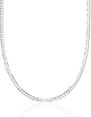 Produktbild von 925er Sterling Silber Panzerkette 2mm Uni PK0020 -60cm von JEWLIX