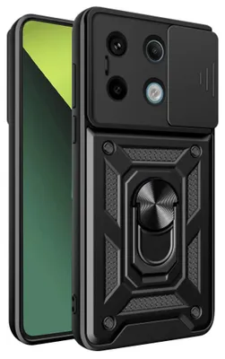 Produktbild von Techsuit Camshield Back Cover Hülle für Xiaomi Redmi Note 13 Pro 5G / Xiaomi Poco X6 - Schwarz