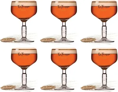 Produktbild von La Trappe Biergläser Pokal 250 ml - 6 Stück