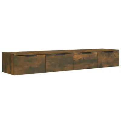 Obrázek produktu pro vidaXL Nástěnné skříňky 2 ks. Kouřový dub 68x30x20 cm výrobek z odvozeného dřeva