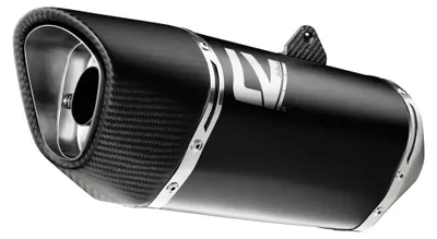 Produktbild von Leovince Lv-14 R Black Edition Honda Nss 750 Abs 21-26/x-adv 750 Abs 21-26/x-adv 750 D Abs 17-20 Homologierter Schalldämpfer Silber Homologated Silber Homologated