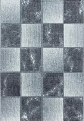 Produktbild von Kurzflor Teppich OTTAWA Grau 140 x 200 cm