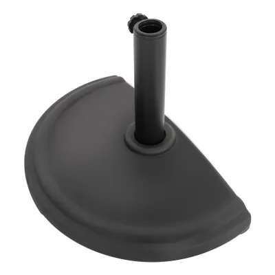 Produktbild von Outdoor 49 cm halbrunder Terrassenschirmständer, 9,5 kg, schwarz