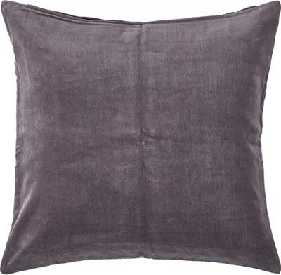 Produktbild von HOMESCAPES Samt-Kissenbezug in Anthrazit, 60 x 60 cm
