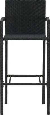 Produktbild von Möbel Barhocker - Schwarz - CLORIS Barhocker 2 Stk. Schwarz Poly Rattan,14 Kg - 217803