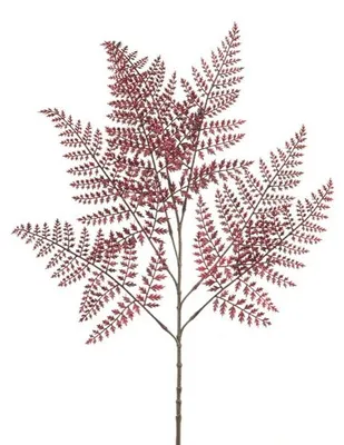 Produktbild von Kunstzweig Farn burgunderrot, 85 cm Hortus
