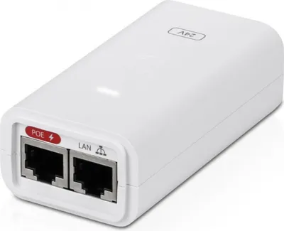 Produktbild von Ubiquiti POE Injector, 24VDC,  7W, Gigabit Port, weiss