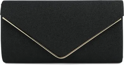 Image de Azomor® : élégante pochette de soirée avec chaîne amovible pour les occasions festives, à porter en main ou en bandoulière
