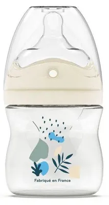 Image de Biberon anti-coliques –  – 150 ml – Tétine biomimétique à perforations multiples – dès la naissance – Débit 1 – Bleu