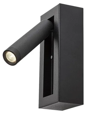 Zdjęcie produktu dla Kinkiet ścienny minimalistyczny czarny regulowany reflektorek włącznik do salonu sypialni do czytania ciepła barwa LED 4W GELLO Rabalux