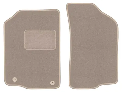 Productafbeelding van Velours voormatten voor Volkswagen Scirocco II 1981-1992 (coupé) – 2-delig, beige, op maat – Wielganizator LUX