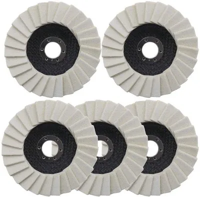 Zdjęcie produktu dla Tarcze polerskie, 5 szt., 125 mm, do stali nierdzewnej, szkła, metalu i aluminium