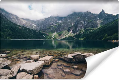 Produktbild von Muralo Vlies Fototapete See MORSKIE OKO Tatra Berge Landschaft 3D 416 cm x 290 cm