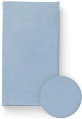 Produktbild von Spannbettlaken 60x120 Jersey Kinderbettlaken Blau Bocioland