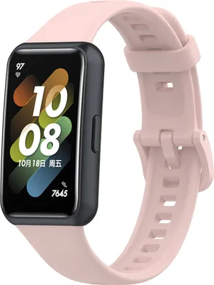 Produktbild von TPU-Smartwatch-Armband – Passend für Huawei Band 7 – Pink – Strap-it Uhrenarmband / Armband / Armband – Huawei Band 7