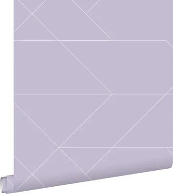 Produktbild von ESTAhome Tapete grafische Linien Violett 53 cm x 10.05 m