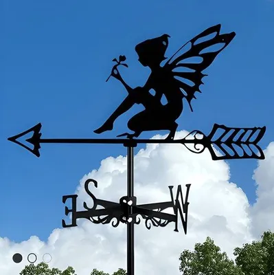 Immagine prodotto di Ornamento da giardino pensile in ferro battuto con motivo floreale