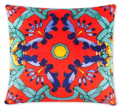 Produktbild von Excelsa Dekoratives Kissen Trinacria 45x45 cm Baumwolle Bunt