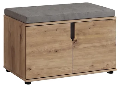 Immagine prodotto di xonox.home - Panca Keno, 80x44x37 cm, legno di quercia artigianale