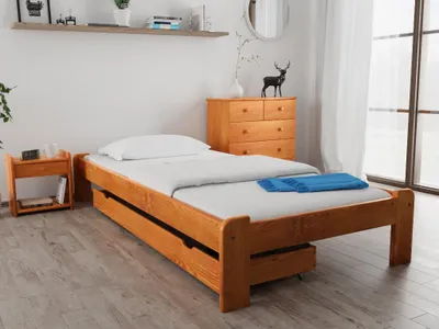 Produktbild von Bett ADA 90 x 200 cm, Erle Matratze: Ohne Matratze, Lattenrost: Ohne Lattenrost