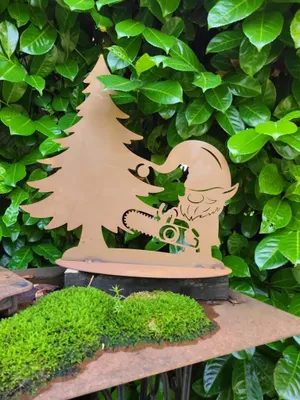 Produktbild von Edelrost Weihnachtswichtel Baumholson