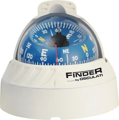 Image de Boussole Finder 2"5/8 à poser blanc/bleu , 1 pièce
