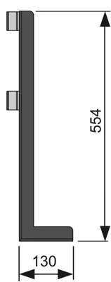 Image de TECEprofil Pied de support acier galvanisé, pour murs isolés