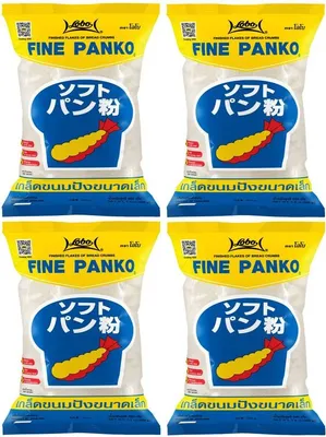 Produktbild von [ 4x 200g ] Lobo FINE PANKO Brotkrumen nach japanischer Art (fein) / Tempura / Bread crumbs
