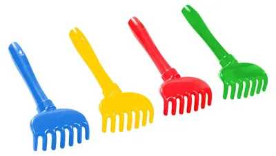 Immagine prodotto di Rastrello giocattolo per giocare e rastrellare, 19 x 7,8 x 2,6 cm, dai 12 mesi in su